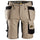 Snickers 6141 Allroundwork Stretch Work Shorts - Holster Pocket Durable Design - Khaki\Black / 30R (44)