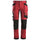Snickers 6241 Allroundwork Stretch Trousers Holster pocket Chili red\Black