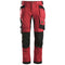 Snickers 6241 Allroundwork Stretch Trousers Holster pocket Chili red\Black