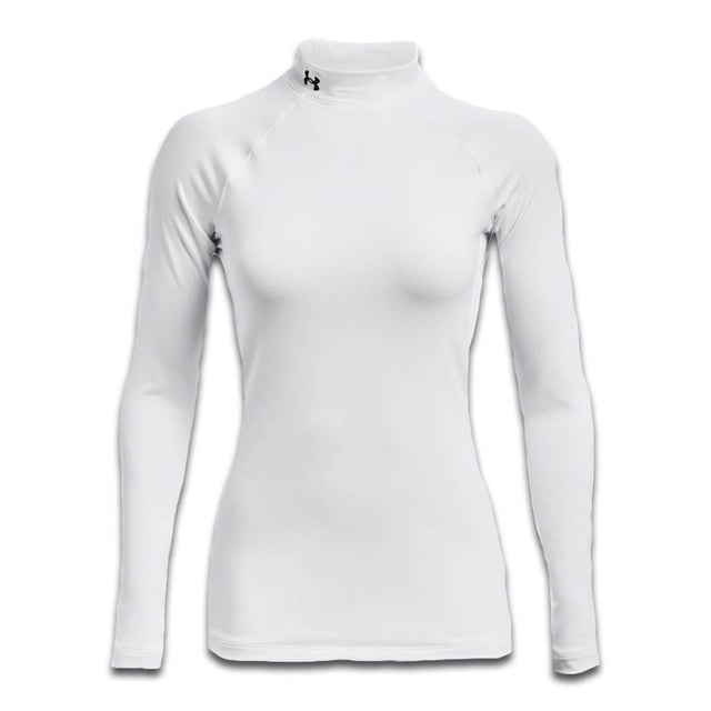 Under Armour Womens Authentics Mock - White / L - Sportswear