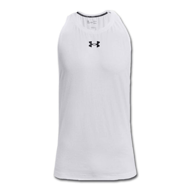 Under Armour Baseline Cotton Tank - White / L - Sportswear